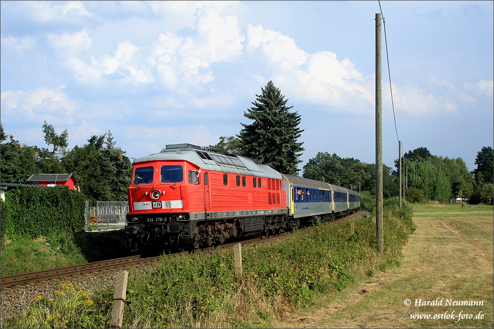 234 278 der SEL darf für ein paar Tage die 223 der MRB ersetzen auf der RE6 Leipzig - Chemnitz. 30.08.19